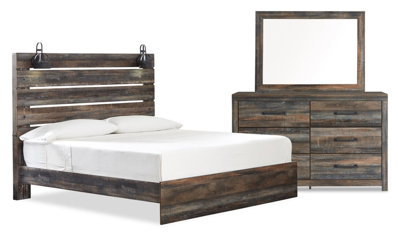 Abby 5-Piece King Bedroom Package - Brown