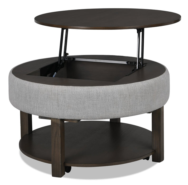Elroy Coffee Table with Lift Top - Dark Brown
