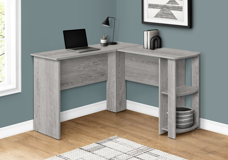 Eason L-Shaped Desk - Grey