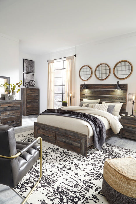 Abby 6-Piece Queen Storage Bedroom Package - Brown