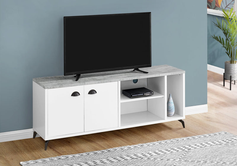 Cameron 60” TV Stand - White
