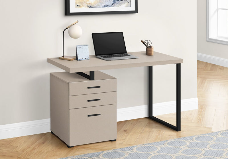 Clayton Reversible Desk - Taupe