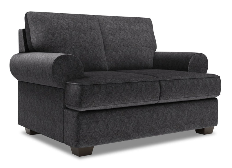 Sofa Lab Roll Loveseat - Luxury Charcoal