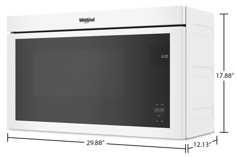 Whirlpool 1.1 Cu. Ft. Flush-Mount Over-the-Range Microwave - YWMMF5930PW 