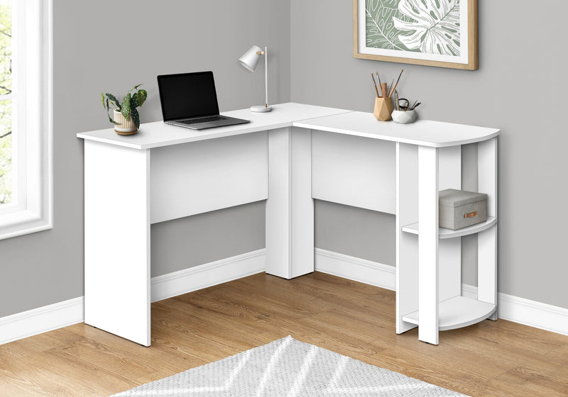Eason L-Shaped Desk - White