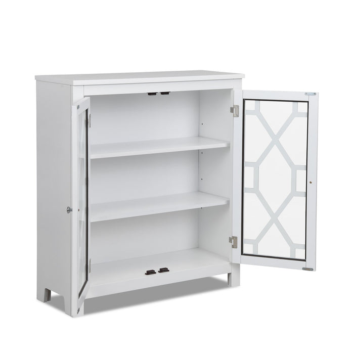 Clary Accent Cabinet - White