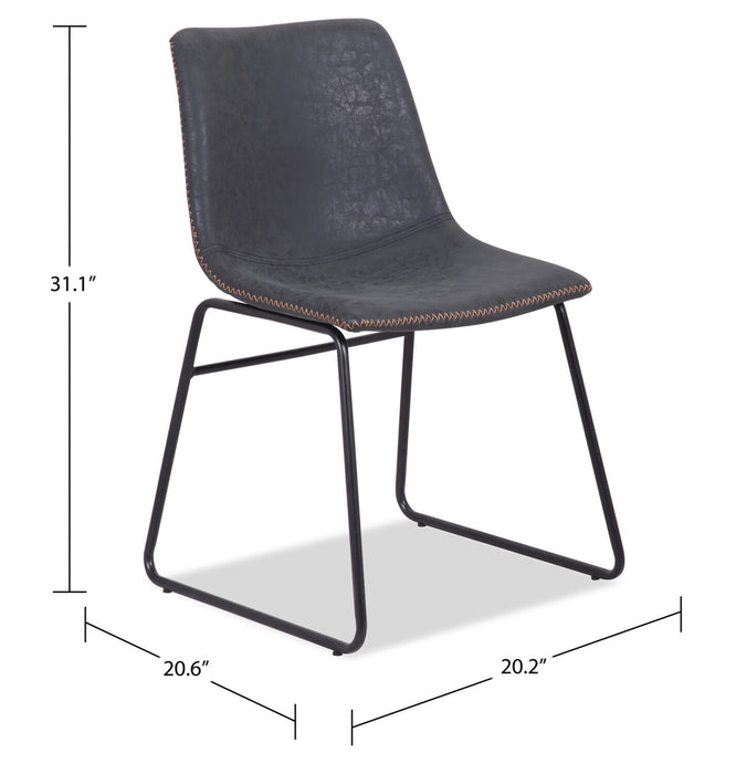 Amos 7-Piece Dining Package with Tess Chairs - Grey
