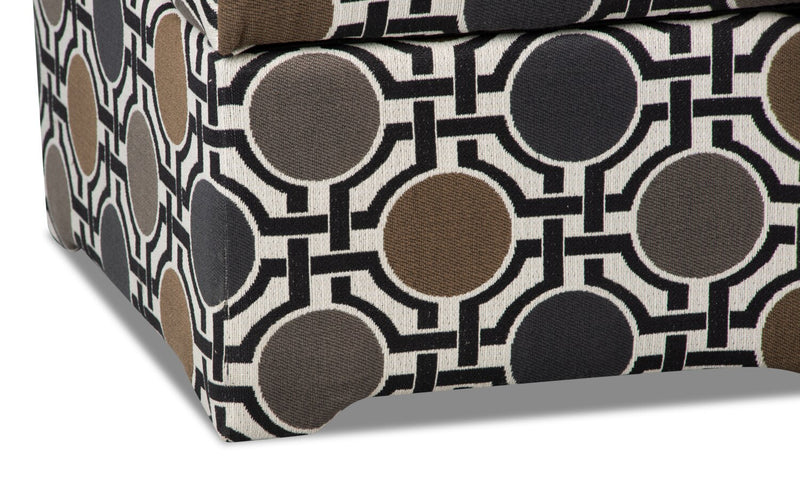 Nina Fabric Storage Ottoman