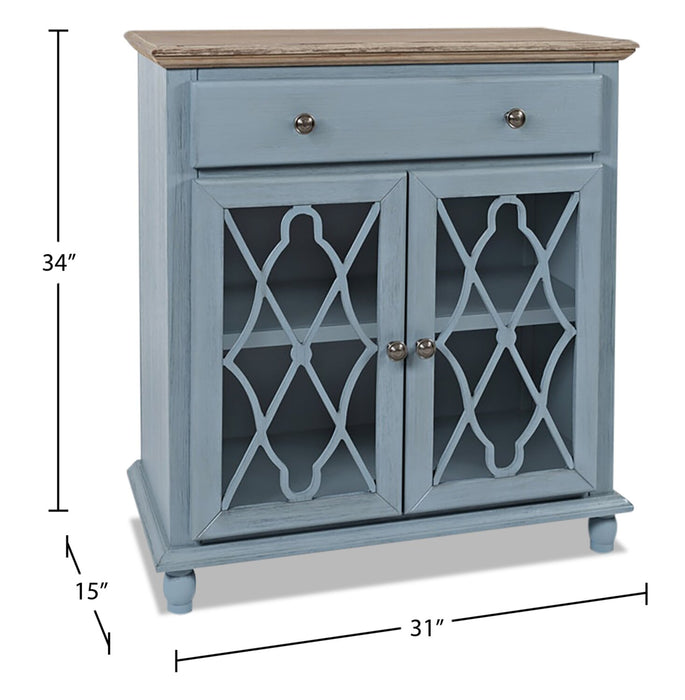 Carmine Accent Cabinet - Blue