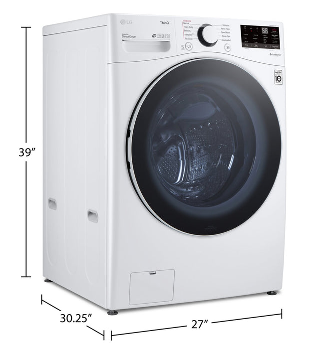 LG 5.2 Cu. Ft. Front-Load Washer with AI and Wi-Fi - WM3600HWA