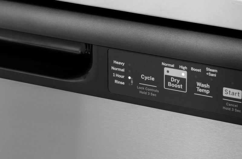 GE 24\" Built-In Dishwasher with Front Controls - GDF510PGRWW