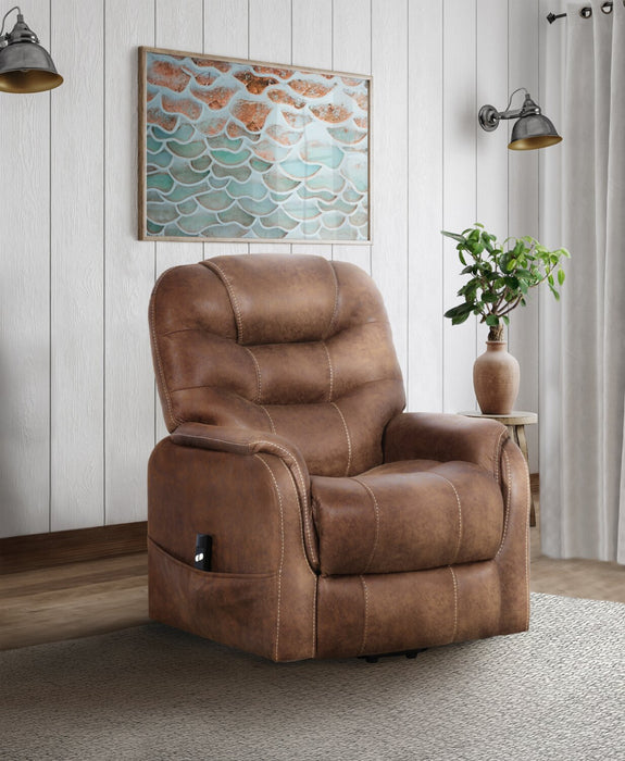 Landon Power Lift Reclining Chair - Brown