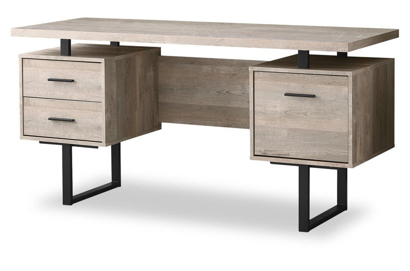 Teagan Reversible Desk - Taupe 