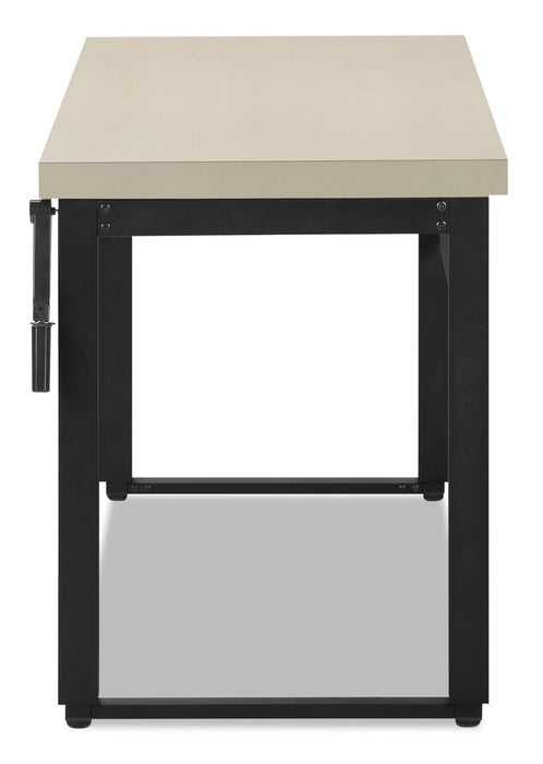 Kai Height-Adjustable Desk - Taupe