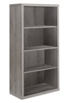 Slade 4-Shelf Bookcase - Dark Taupe 
