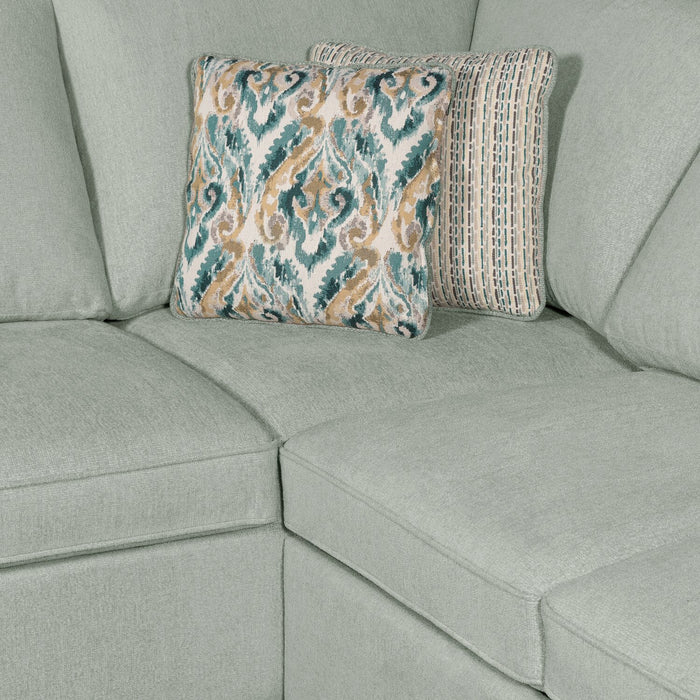 Haven 2-Piece Right-Facing Chenille Sectional - Seafoam
