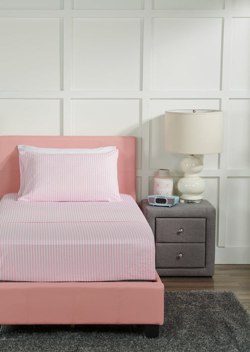 Hallie Striped 3-Piece Twin Cotton Sheet Set