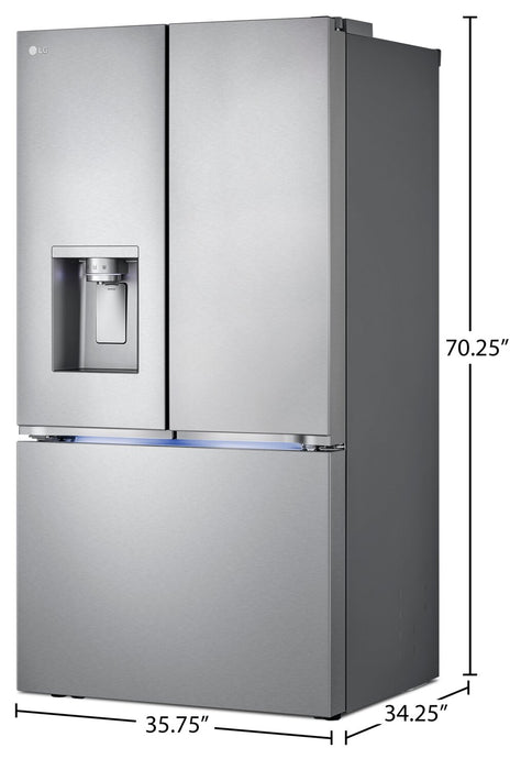 LG 31 Cu. Ft. Smart French-Door Refrigerator with Four Types of Ice - LRYXS3106S 
