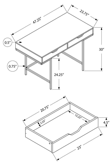 Butler Desk - Black