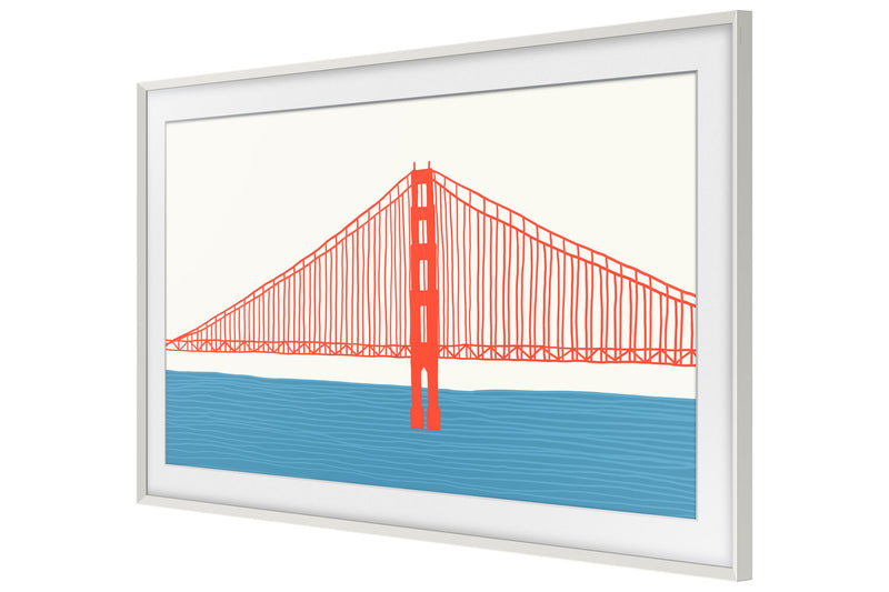 Samsung Customizable Bezel for 2021 50\" The Frame TV - Modern White