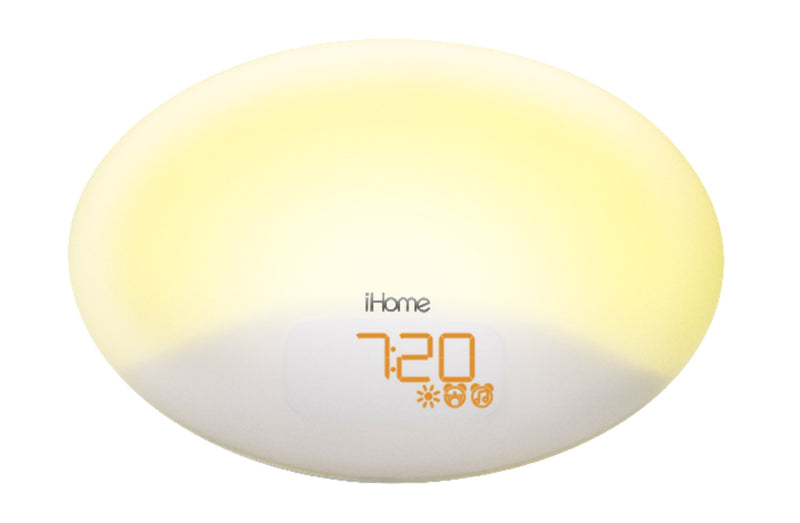 iHome Zenergy Sunrise Wake-up Alarm Clock with Sound Therapy - IZBT110WFT
