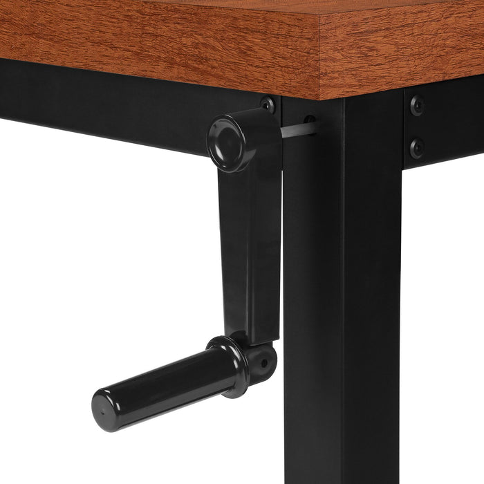 Kai Height-Adjustable Desk - Cherry