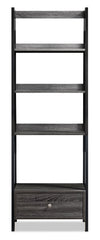 Eden Ladder-Style Bookcase - Grey 