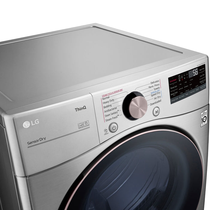 LG 7.4 Cu. Ft. Electric Dryer with Built-In AI - DLEX3850V