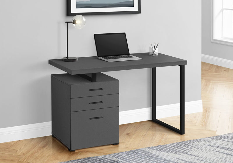 Clayton Reversible Desk - Dark Grey