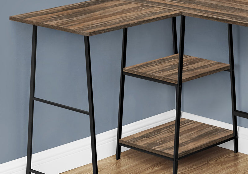 Evlin Corner Desk - Brown