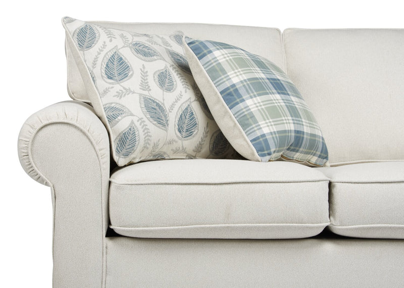 Scarlett Chenille Sofa - Ecru