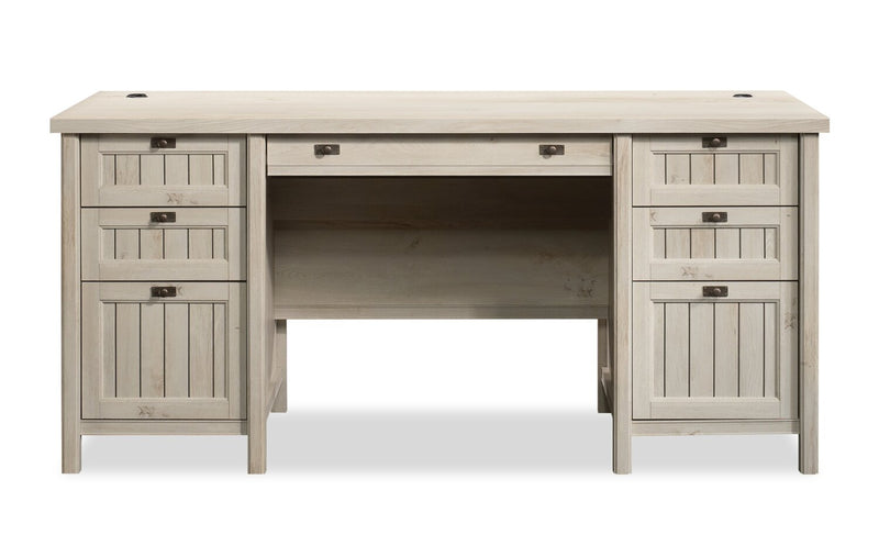Costa Executive Desk - Chalked Chestnut