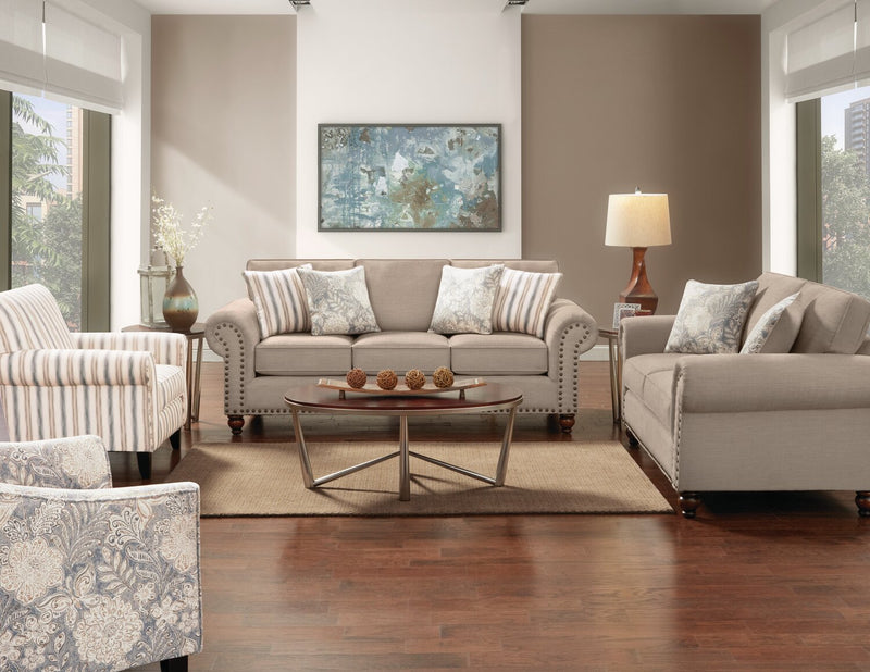 Wynn Chenille Loveseat - Beige