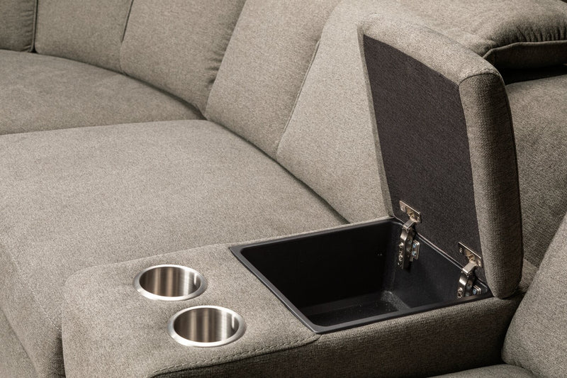 Matrix 6-Piece Power Reclining Sectional - Dove 