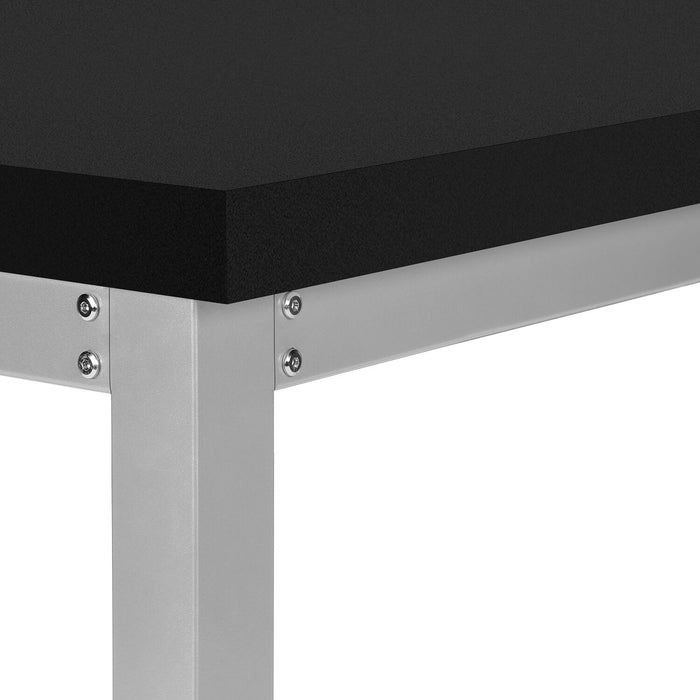 Kai Height-Adjustable Desk - Black/Silver
