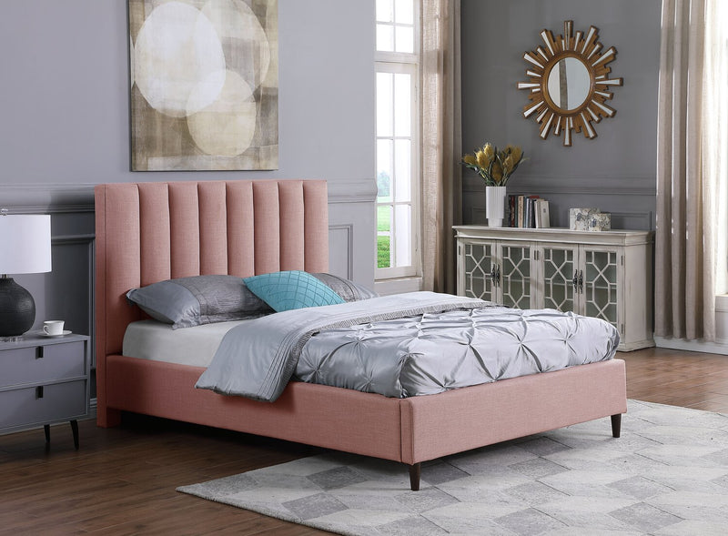 Rain Full Platform Bed - Pink