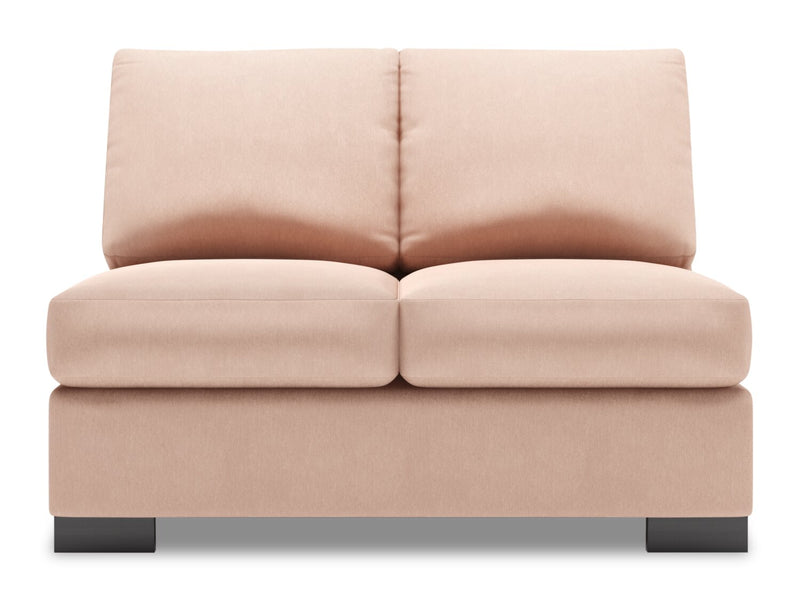 Sofa Lab Track Armless Loveseat - Pax Rose