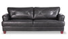 Vita 100% Genuine Leather Sofa - Charcoal