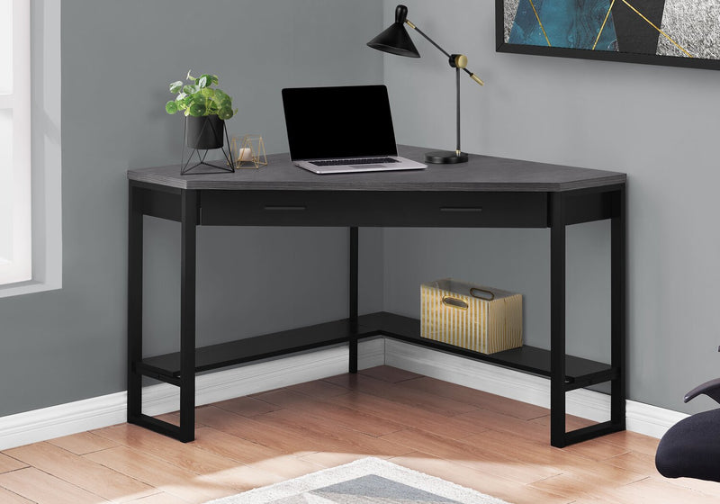 Christiana Corner Desk - Black/Grey