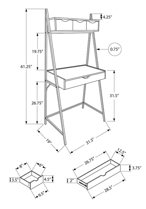 Norris Desk - Grey 