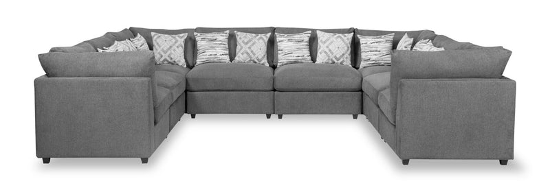 Evolve 8-Piece Sectional - Charcoal