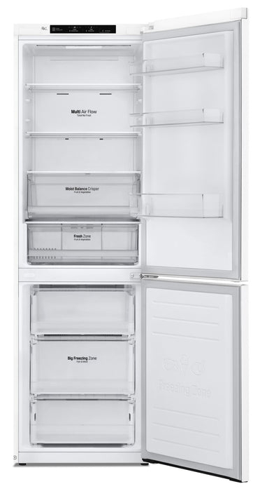 LG 12 Cu. Ft. Counter-Depth Bottom-Freezer Refrigerator - LBNC12231W