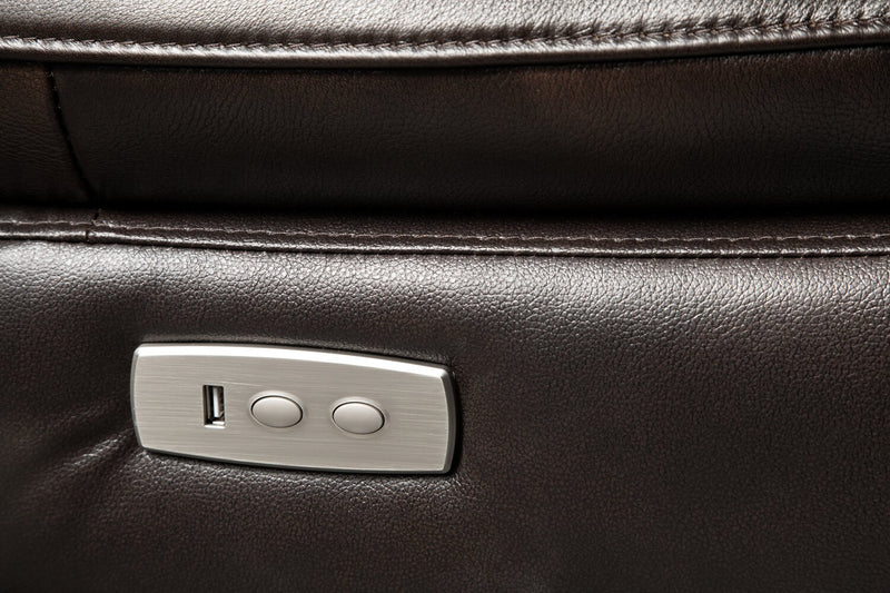 Envia 3-Piece Right-Facing Power Reclining Sectional - Brown 