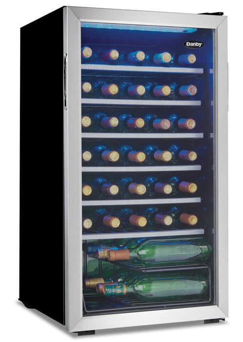 Danby 3.3 Cu. Ft. 36-Bottle Wine Cooler - DWC93BLSDBR1