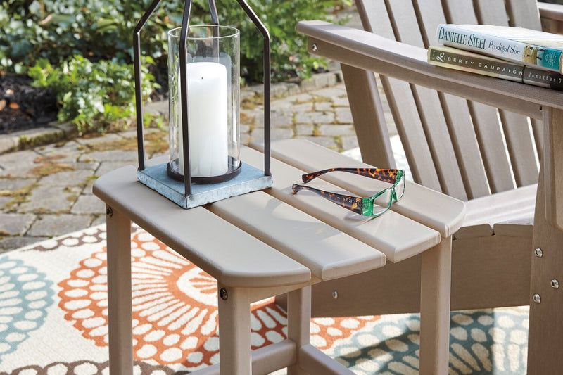 Bask End Table - Taupe