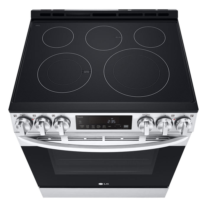 LG 6.3 Cu. Ft. Smart Electric Range with Air Fry - LSEL6333F