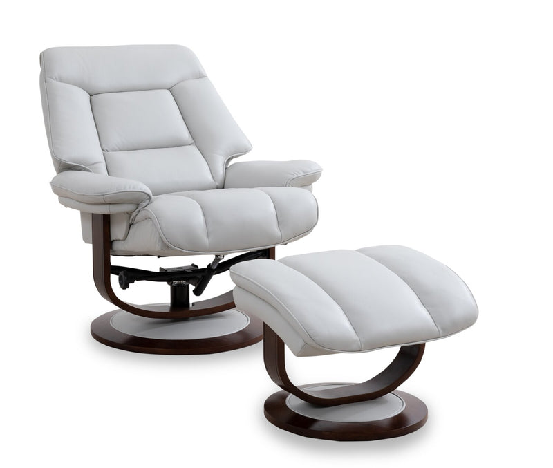 Maven Genuine Leather Power Reclining Chair and Footrest