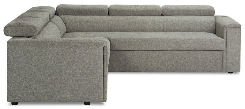 Savvy 2-Piece Right-Facing Linen-Look Sectional