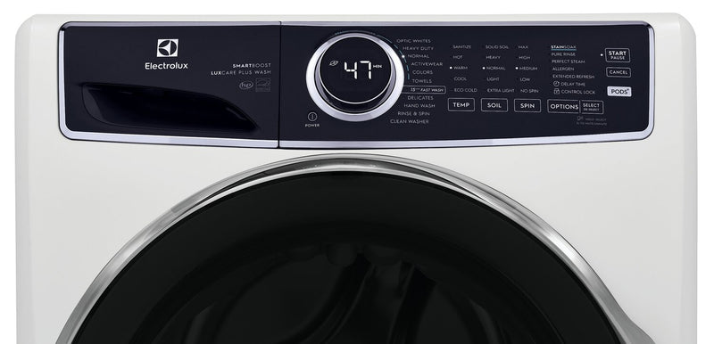 Electrolux 5.2 Cu. Ft. Front-Load Washer and 8 Cu. Ft. Gas Dryer - White