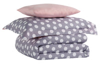 Portia 3-Piece Twin Comforter Set - Grey 
